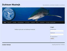 Tablet Screenshot of duikteamwaalwijk.nl